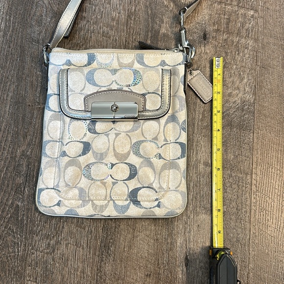 Coach Signature Crossbody with Sequins and Metal Buckle - Picture 4 of 7